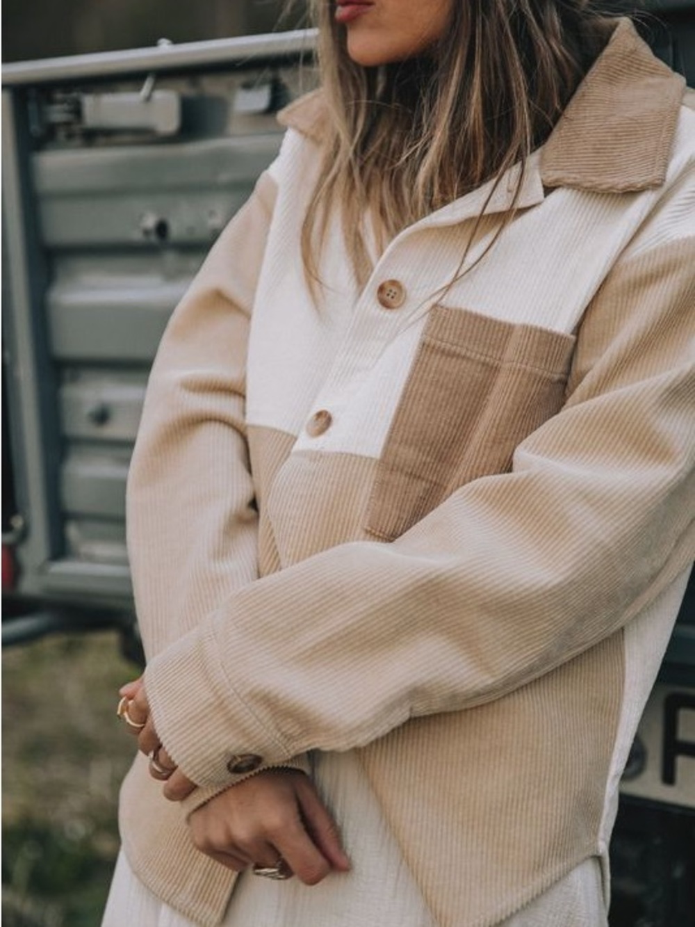 Ottway | Creamwood Reis Cord Shirt/Jacket